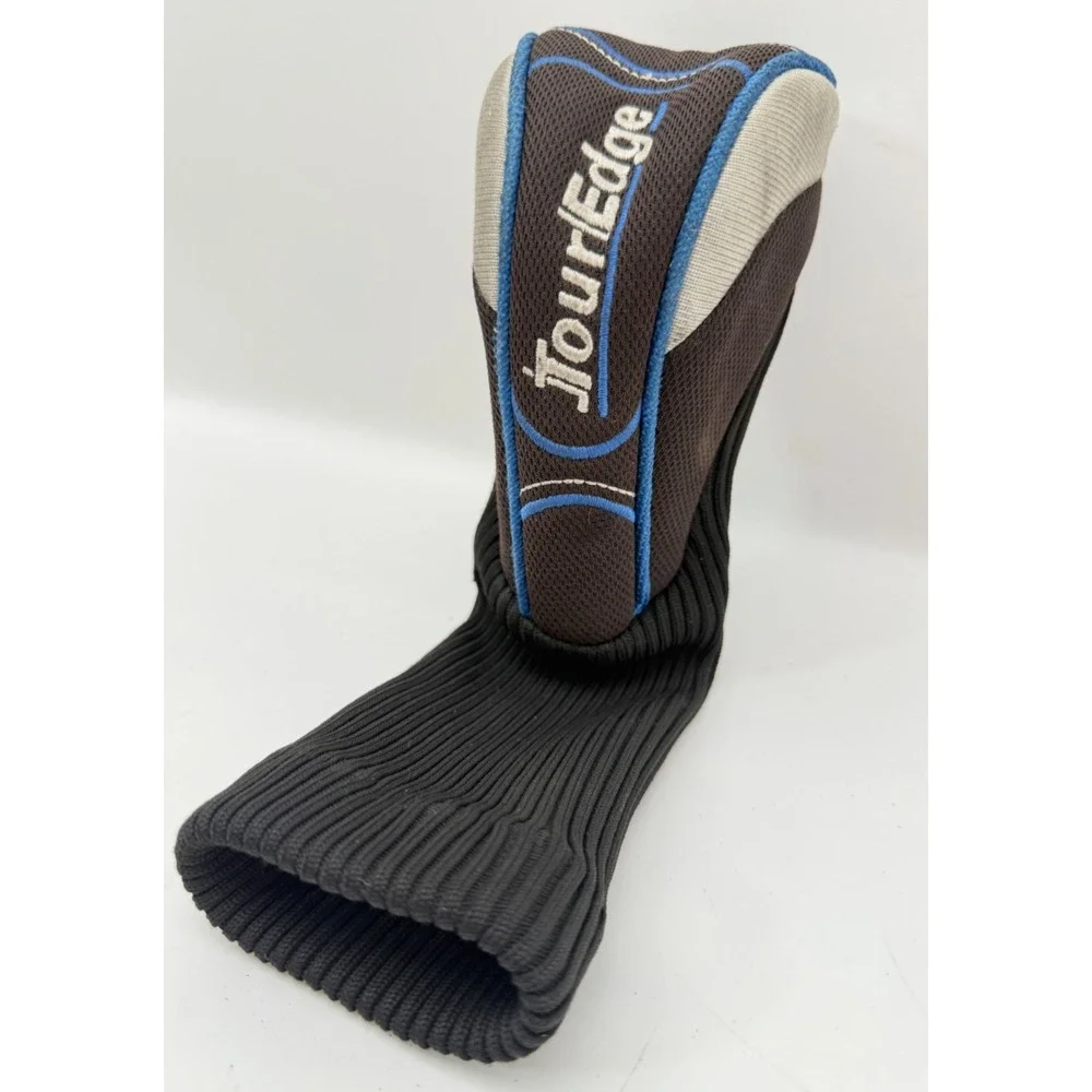 Tour Edge HP25 4 Hybrid Golf Club Headcover Black Silver Blue Trim 4H Knit Sock